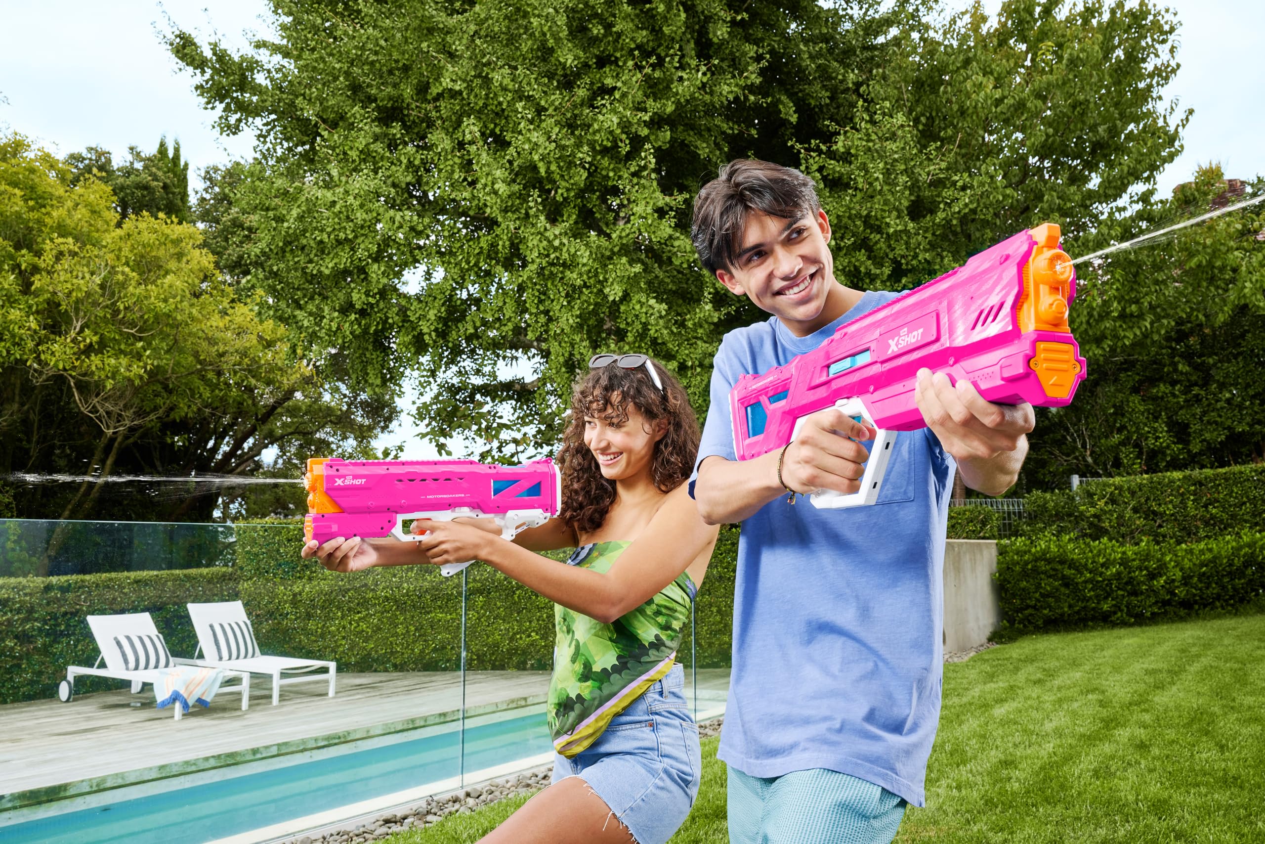 XSHOT Su Mega Pulse Motor Soaker Deri Pembe Zuru, Motorlu Su